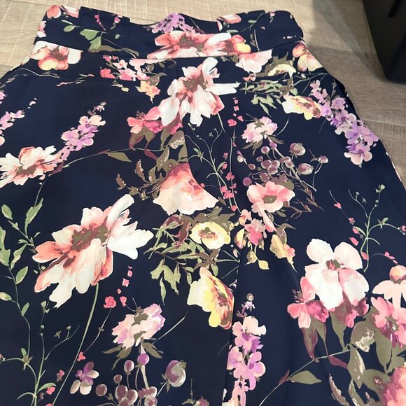 NY&C WOMENS FLORAL WIDE LEG PANTS SIZE 16 PETITE 7TH AVENUE NEW - Picture 11 of 11